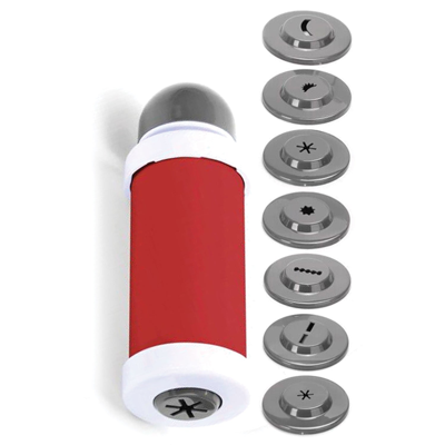 Norpro Churro Maker With 8 Interchangeable Discs, Red In Red