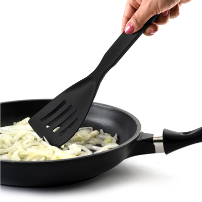 Norpro My Favorite Scoop And Drain Spatula, Black In Black
