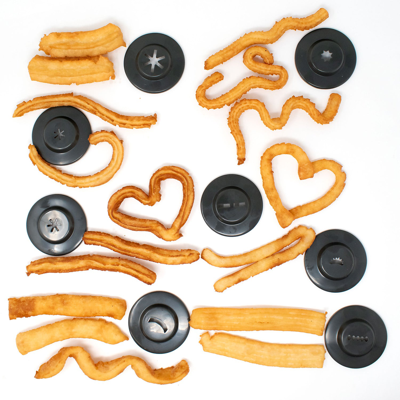 Norpro Churro Maker With 8 Interchangeable Discs, Red In Red
