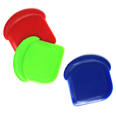 Norpro My Favorite Scraper, 3 Piece Set, Red/blue/green In Multi