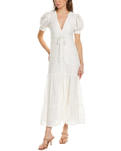 Shop Alice And Olivia Stori Midi Dress In White