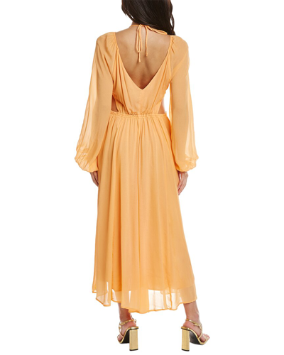 Shop Suboo Aura Cutout Midi Dress In Orange