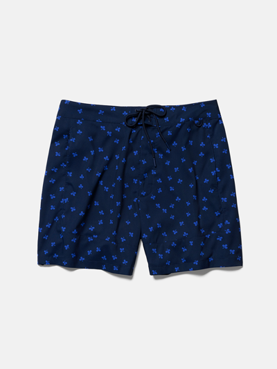 Outdoor Voices Solarcool 6" Beach Boardshort In Navy Clover