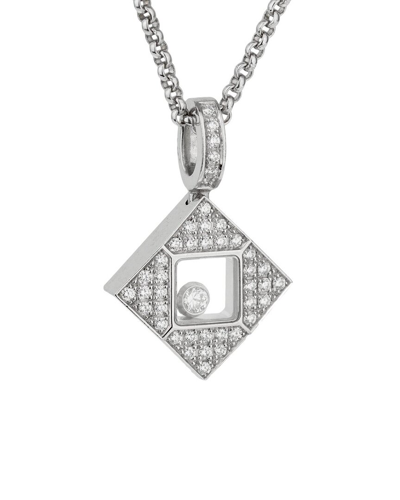 Heritage Chopard Chopard 18k 0.40 Ct. Tw. Diamond Happy Necklace (authentic )