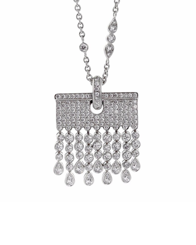 Heritage Chopard Chopard 18k 4.34 Ct. Tw. Diamond Tassel Drop Sautoir Necklace (authentic Pre- Owned)
