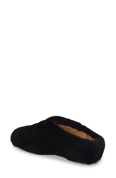 Shop Proenza Schouler Rondo Genuine Shearling Slip-on Shoe In Black