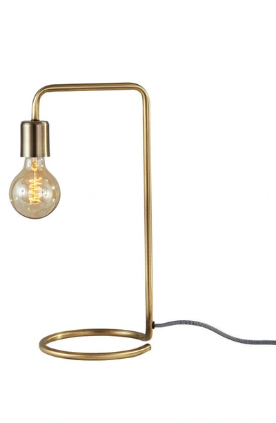 Shop Adesso Lighting Morgan Desk Lamp In Antique Brass