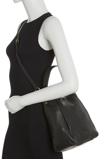 Shop American Leather Co. Holly Convertible Shoulder Bag In Black