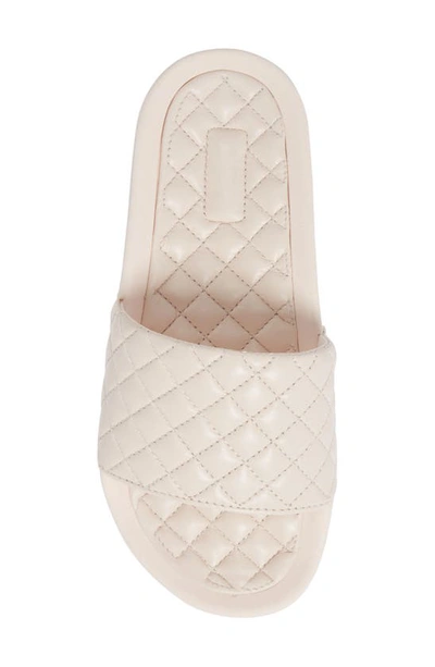 Shop Apl Athletic Propulsion Labs Lusso Quilted Slide Sandal In Nude