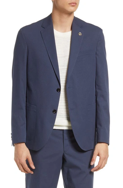 Shop Ted Baker Tampa Slim Fit Suit In Blue Grey