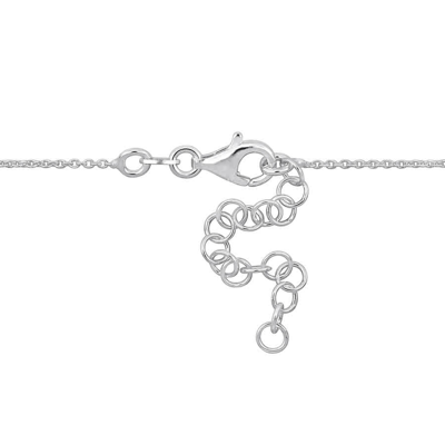 Amour Heart Charm Bracelet In Two-tone White And Rose Plated Sterling Silver In Two-tone