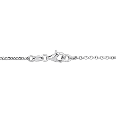 Amour Multi-color Butterfly Enamel Charm Bracelet In Sterling Silver In White