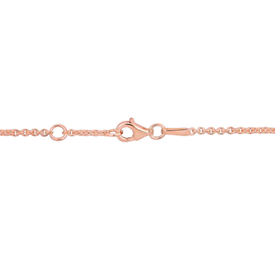 Shop Amour Heart & Key Charm Bracelet With Lobster Clasp In Pink Plated Sterling Silver