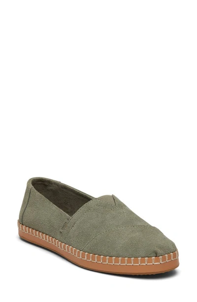 Shop Toms Classic Alpargata Slip-on Sneaker In Grey