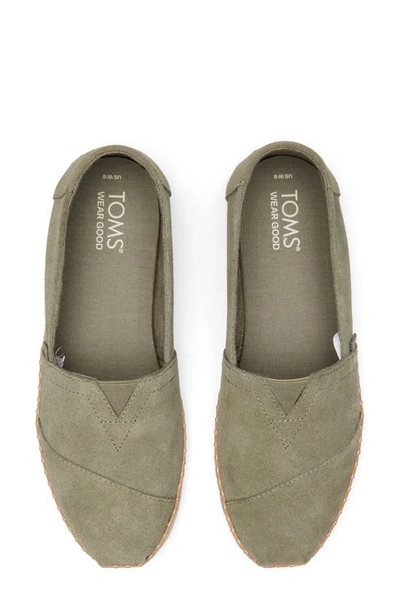 Shop Toms Classic Alpargata Slip-on Sneaker In Grey
