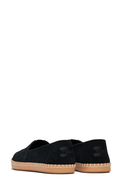 Shop Toms Classic Alpargata Slip-on Sneaker In Black