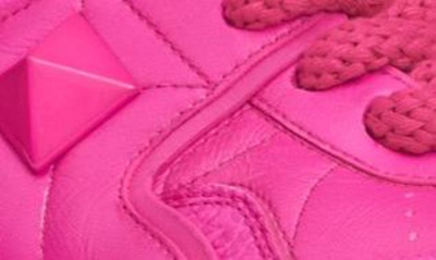Shop Valentino Xl One Stud Low Top Sneaker In Uwt-pink Pp