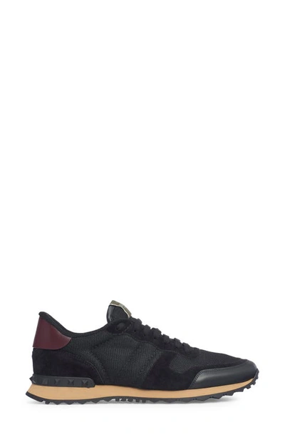 Shop Valentino Rockrunner Sneaker In Nero/ Nero-nero/ Nero-rubin