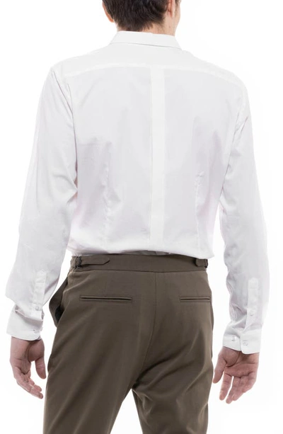 Shop D.rt Main Solid Performance Button-up Shirt In White