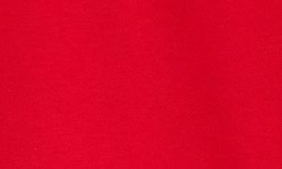 Shop Dolce & Gabbana Logo Plate Cotton Piqué Polo In Bright Red