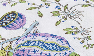 Matouk Pomegranate Linen Flat Sheet In Lilac