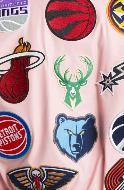 Jeff Hamilton Spot-patch Bomber Jacket In Pink