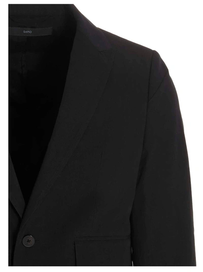 Shop Sapio Single-breasted Blazer Jacket