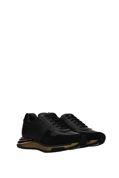 Salvatore Ferragamo Women's Brooklyn Leather & Suede Sneakers In Black