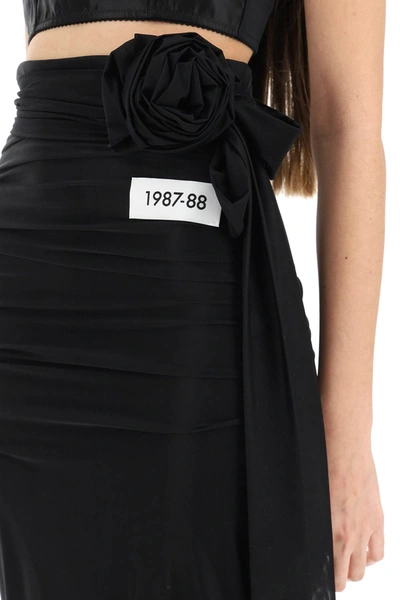 Shop Dolce & Gabbana Spandex Jersey Maxi Skirt