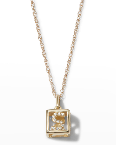 Shop Stone And Strand Diamond Baby Block Necklace In S