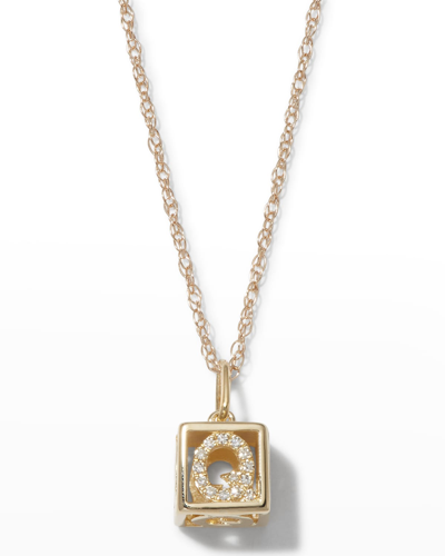 Shop Stone And Strand Diamond Baby Block Necklace In Q