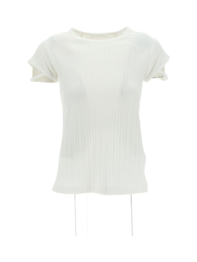 Shop Helmut Lang T-shirts & Vests In White