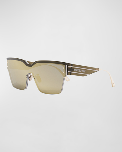 Shop Dior Club M4u Sunglasses In Shiny Dark Brown
