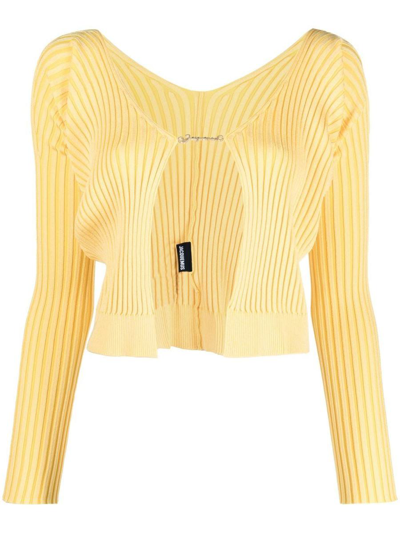 Shop Jacquemus La Maille Pralu Longue In Yellow