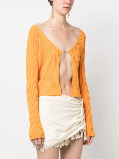 Shop Jacquemus Sweater In Light Orange