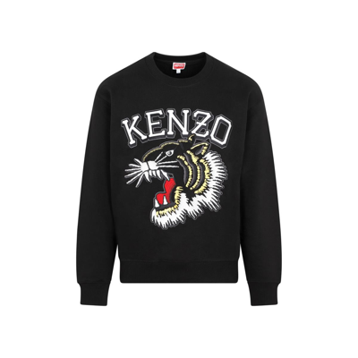 Shop Kenzo Tiger Varsity Classic Sweatshirt In Black