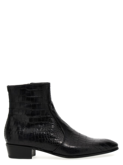 Shop Lidfort 'louisiana' Ankle Boots In Black