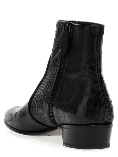 Shop Lidfort 'louisiana' Ankle Boots In Black