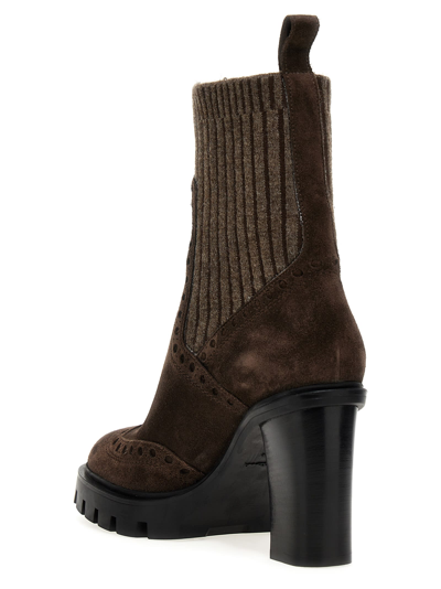 Shop Santoni Ferric Ankle Boots In Brown