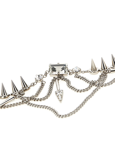 Shop Alessandra Rich Chain Necklace In Silver