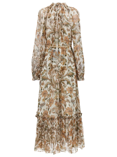 Shop Zimmermann Chintz Dress In Multicolor