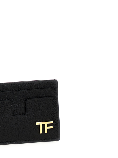 Shop Tom Ford Logo Card Holder In Black