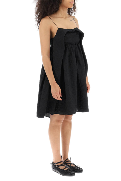 Shop Cecilie Bahnsen Susu Matlasse Dress In Black (black)
