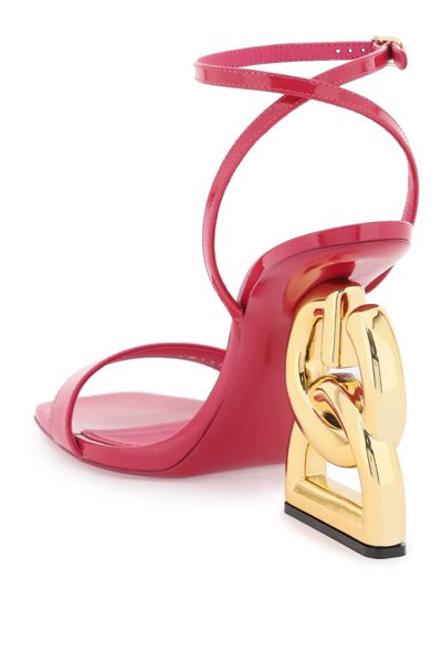 Shop Dolce & Gabbana Dg Pop Heel Sandals In Ciclamino (pink)