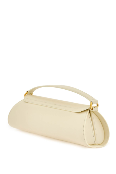 Shop Jil Sander Small Cannolo Handbag In Eggshell (white)
