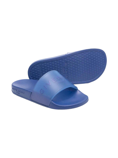 Shop Givenchy Blue Slippers Boy