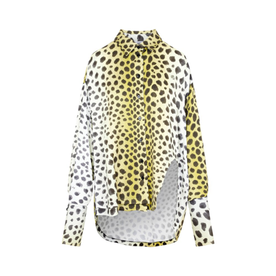 Shop Attico The  Kota Leopard Pattern Shirt In Multi