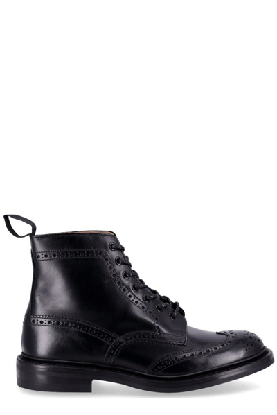 Shop Tricker's Stow Country Lace In Black