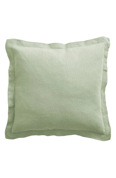 Shop Bed Threads French Linen Accent Pillow Cover In Green Tones