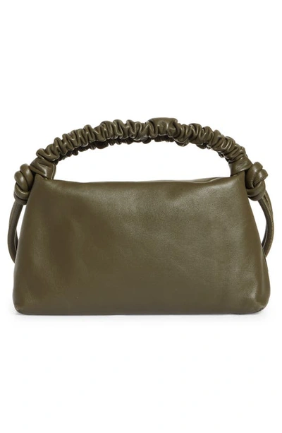 Shop Proenza Schouler Mini Drawstring Studded Leather Hobo In Olive